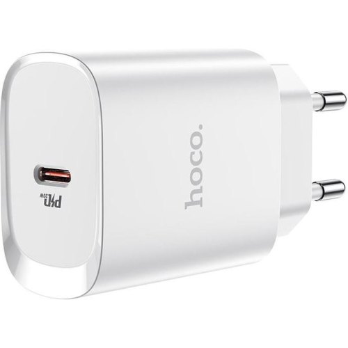 Мережевий зарядний пристрій HOCO N14 Smart Charging single port PD20W charger White