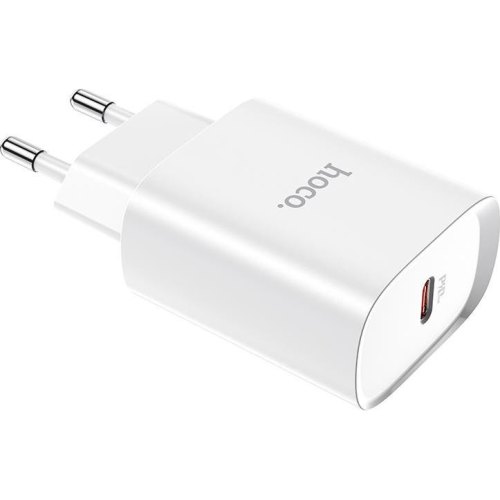 Мережевий зарядний пристрій HOCO N14 Smart Charging single port PD20W charger White