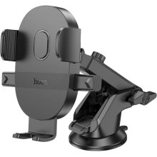 Автотримач для мобільного HOCO H19 Mighty one-button car holder(center console) Black
