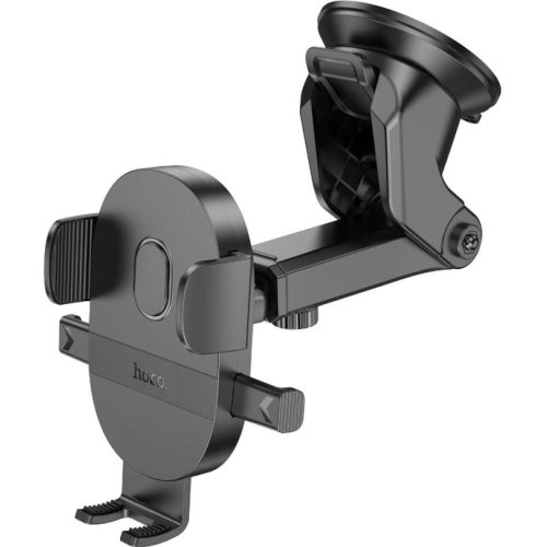 Автотримач для мобільного HOCO H19 Mighty one-button car holder(center console) Black