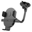 Автотримач для мобільного HOCO H20 Mighty one-button car holder(windshield) Black
