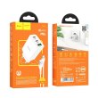 Мережевий зарядний пристрій HOCO C99A PD20W+QC3.0 three-port(2C1A) charger set(Type-C) White