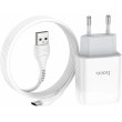 Мережевий зарядний пристрій HOCO C72A Glorious single port charger set(Type-C) White