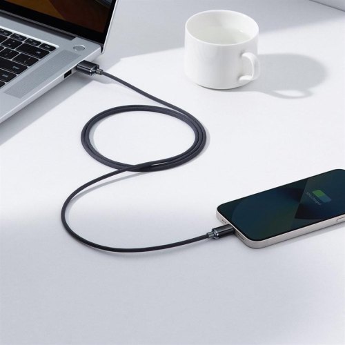 Кабель Baseus Crystal Shine Series Fast Charging Data Cable USB to iP 2.4A 2m Black