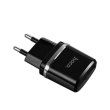 Мережевий зарядний пристрій HOCO C12 Smart dual USB (Micro cable)charger set Black
