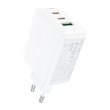 Мережевий зарядний пристрій ACEFAST A41 PD65W GaN (2*USB-C+USB-A) charger White