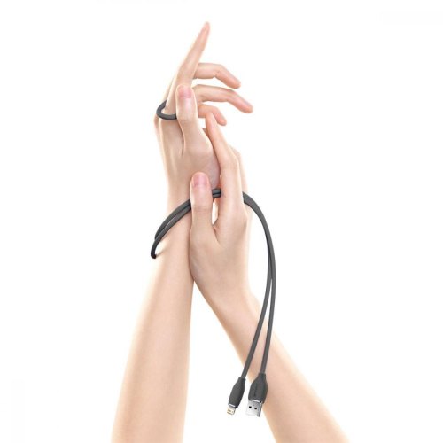 Кабель Baseus Jelly Liquid Silica Gel Fast Charging Data Cable USB to iP 2.4A 2m Black
