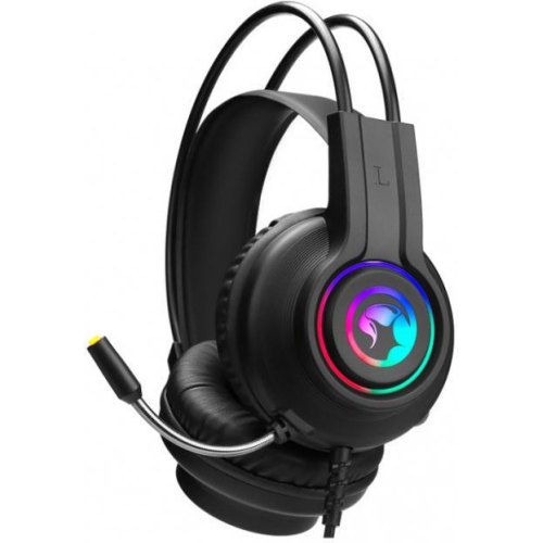 Ігрова гарнітура дротова, Marvo HG8935 black/led