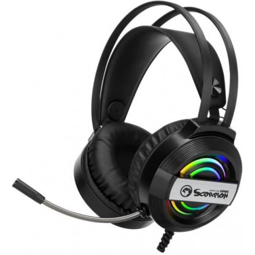Ігрова гарнітура дротова, Marvo HG8902 black