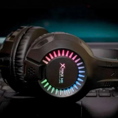 Ігрова гарнітура дротова, XTRIKE GH-709 black/led