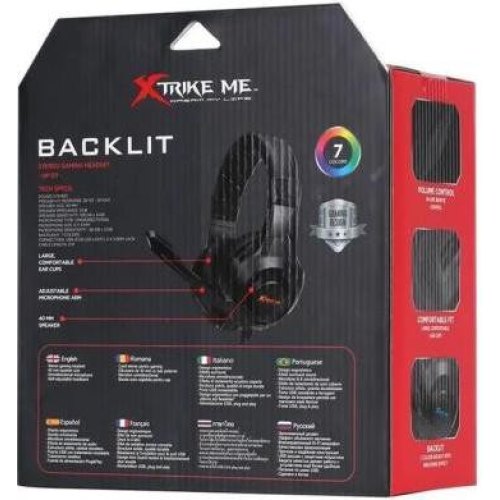 Ігрова гарнітура дротова, XTRIKE HP-311 black