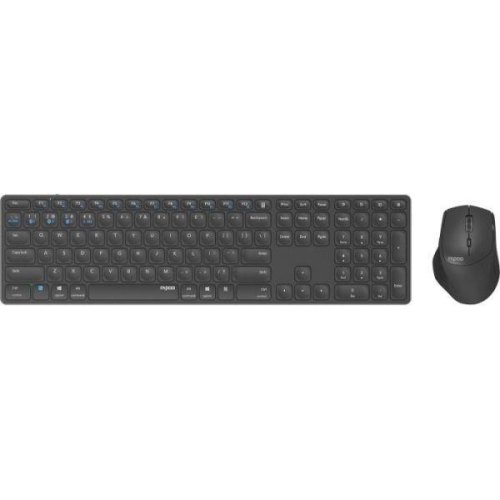 Комплект бездротовий, RAPOO 9800M wireless, сірий