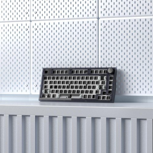 Клавіатура, бездротова, FL ESPORTS, DIY-barebone MK750 Black wireless Three-Mode