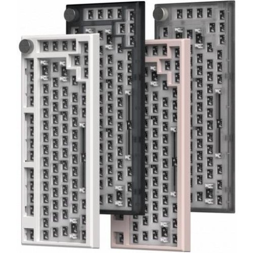 Клавіатура, бездротова, FL ESPORTS, DIY-barebone MK750 Black wireless Three-Mode