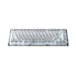 Клавіатура, бездротова, FL ESPORTS, Q75 SAM White Transparent Body Light Ice keycap Kailh MX Cool Mint wireless Three-Mode