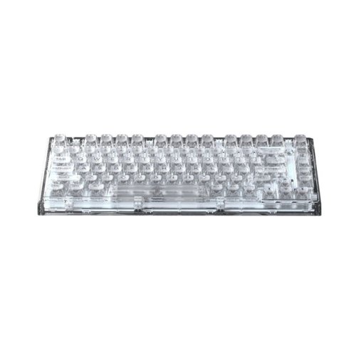 Клавіатура, бездротова, FL ESPORTS, Q75 SAM White Transparent Body Light Ice keycap Kailh MX Cool Mint wireless Three-Mode