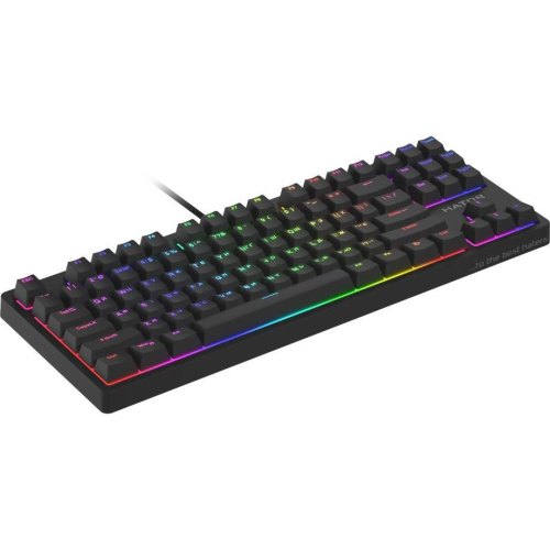 Клавіатура оптична, дротова, HATOR Rockfall 2 Optica TKL black (HTK-730) black