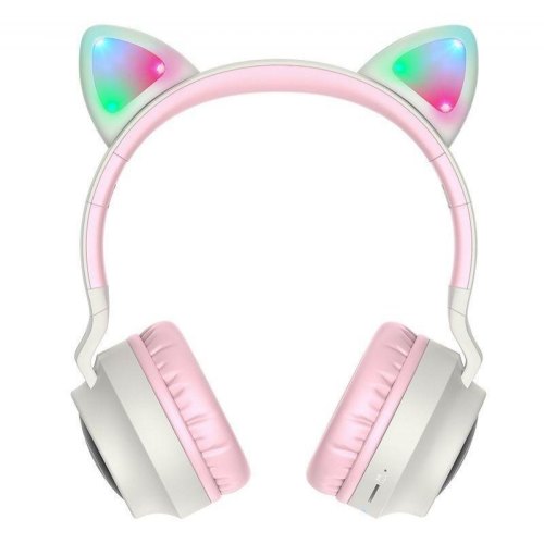 Навушники бездротові, Hoco W27 Cat Ear Buetooth, Gray