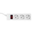 Мережевий фільтр, ProLogix (PRS-P3CU-18W) 3x1.0мм2 мідь, 3 розетки, 1.8 м, білий