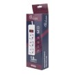 Мережевий фільтр, ProLogix (PRS-P3CU-18W) 3x1.0мм2 мідь, 3 розетки, 1.8 м, білий