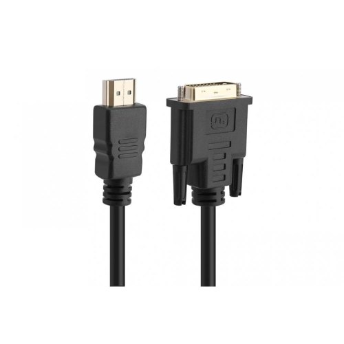 Кабель Prologix Premium HDMI - DVI (M/M), Single Link, 18+1, 0.5 м, Black (PR-HDMI-DVI-P-01-30-05m)