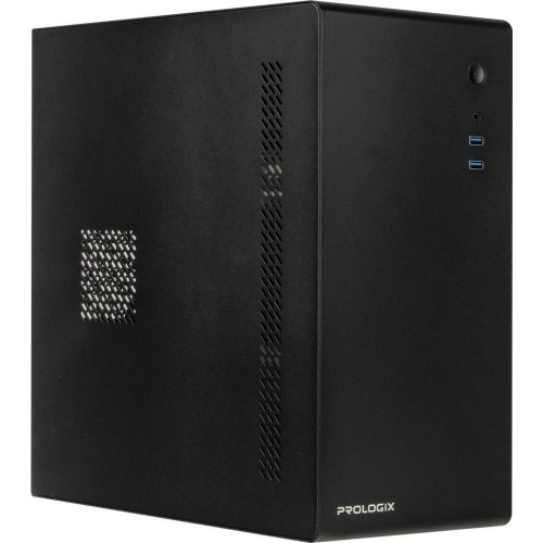 Корпус Prologix E105 400W 12см, 2xUSB3.0, Black