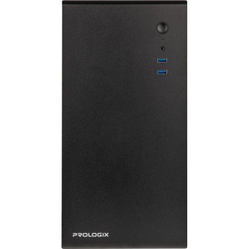 Корпус Prologix E105 400W 12см, 2xUSB3.0, Black
