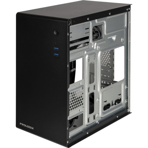 Корпус Prologix E105 400W 12см, 2xUSB3.0, Black