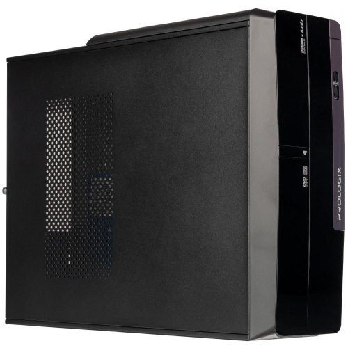 Корпус Prologix E106 Slim 400W 8cm, 2хUSB3.0, Black Door
