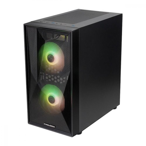 Корпус Prologix E102 Tempered Glass&Mesh 1xUSB2.0, 2xUSB3.0, Black