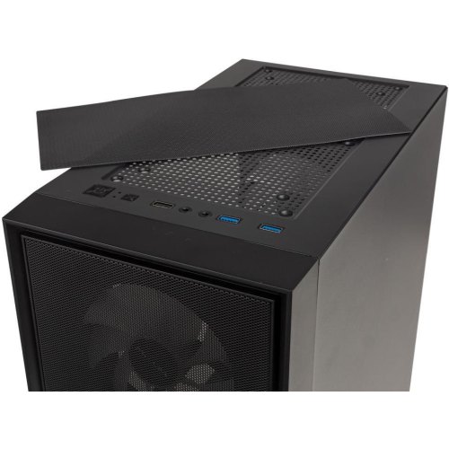 Корпус Prologix E107 Tempered Glass 1xUSB2.0, 2xUSB3.0, Black без БЖ