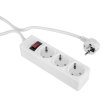 Мережевий фільтр, ProLogix (PRS-P3CU-45W) 3x1.0мм2 мідь, 3 розетки, 4.5 м, білий