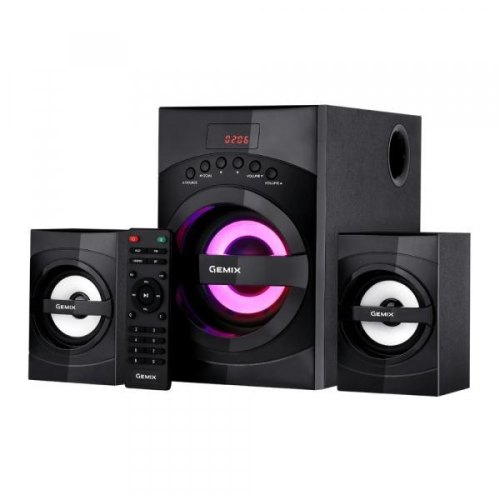 Акустична система 2.1, Gemix SB-130X 36 Вт Bluetooth TF-ридер Пульт FM USB LED