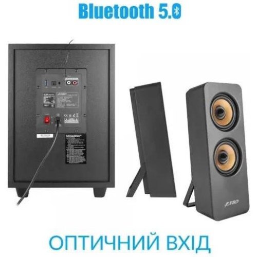 Акустична система 2.1, F&D F770X  76Вт Bluetooth Пульт Optical FM USB LED