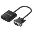 Адаптер Vention VGA-HDMI, 0.2 m, зі звуком та живленням (ACEB0)