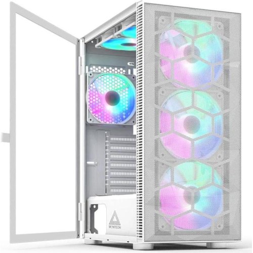 Корпус без БЖ,  Montech ATX PSU X3 MESH (W)