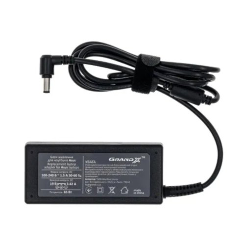 Блок живлення для ноутбуків Asus, (19V 3.42A 65W) 4.5x3.0mm + каб. живл. 1.2м