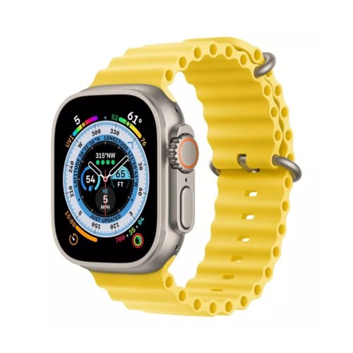 Смарт годинник Apple Watch Ultra 49mm Titanium Case with Yellow Ocean Band (MNH93/MNHG3) **