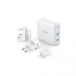Мережевий зарядний пристрій ANKER PowerPort Atom III Duo - 60W 2xUSB-С White