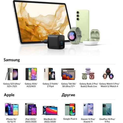 Мережевий зарядний пристрій ANKER PowerPort 312 - 25W USB-C Black