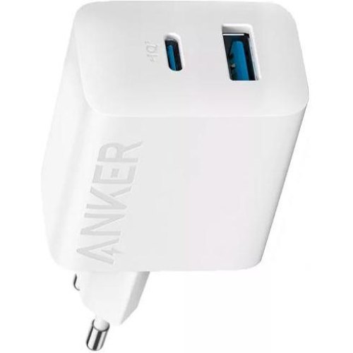 Мережевий зарядний пристрій ANKER PowerPort 312 - 20W USB-C & USB-A + USB-C cable White