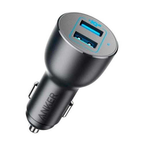 Автомобільний зарядний пристрій ANKER PowerDrive III - 36W 2xUSB Black