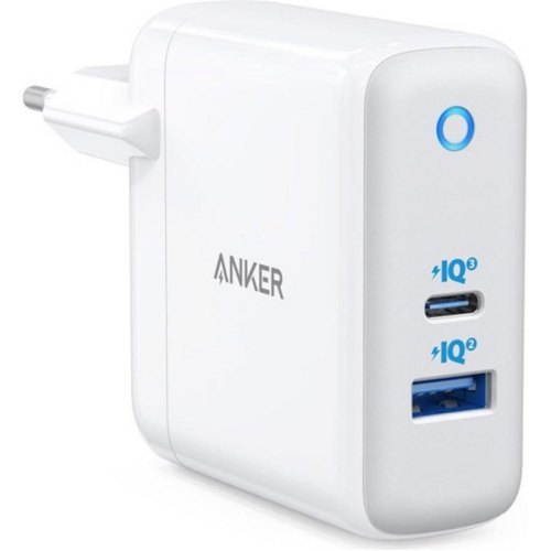 Мережевий зарядний пристрій ANKER PowerPort+ Atom III 45W USB-C+15W USB-A White