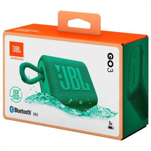 Портативна колонка JBL GO3 (JBLGO3ECOGRN), Eco Green