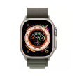 Apple Watch Ultra GPS + Cellular 49mm Titanium Case with Green Alpine Loop - Small **