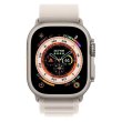 Apple Watch Ultra GPS + Cellular 49mm Titanium Case with Starlight Alpine Loop - Medium **
