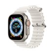 Apple Watch Ultra GPS + Cellular 49mm Titanium Case with White Ocean Band **