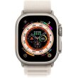 Apple Watch Ultra GPS + Cellular 49mm Titanium Case with Starlight Alpine Loop - Large **