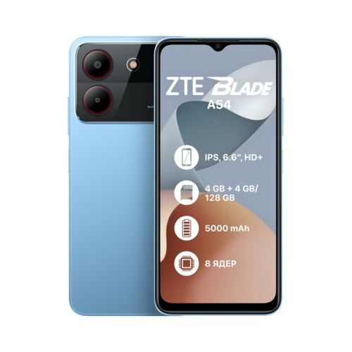 Смартфон ZTE Blade A54 4/128GB Blue