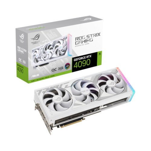 Відеокарта ASUS GeForce RTX 4090 24GB GDDR6X STRIX OC GAMING білий ROG-STRIX-RTX4090-O24G-WHITE